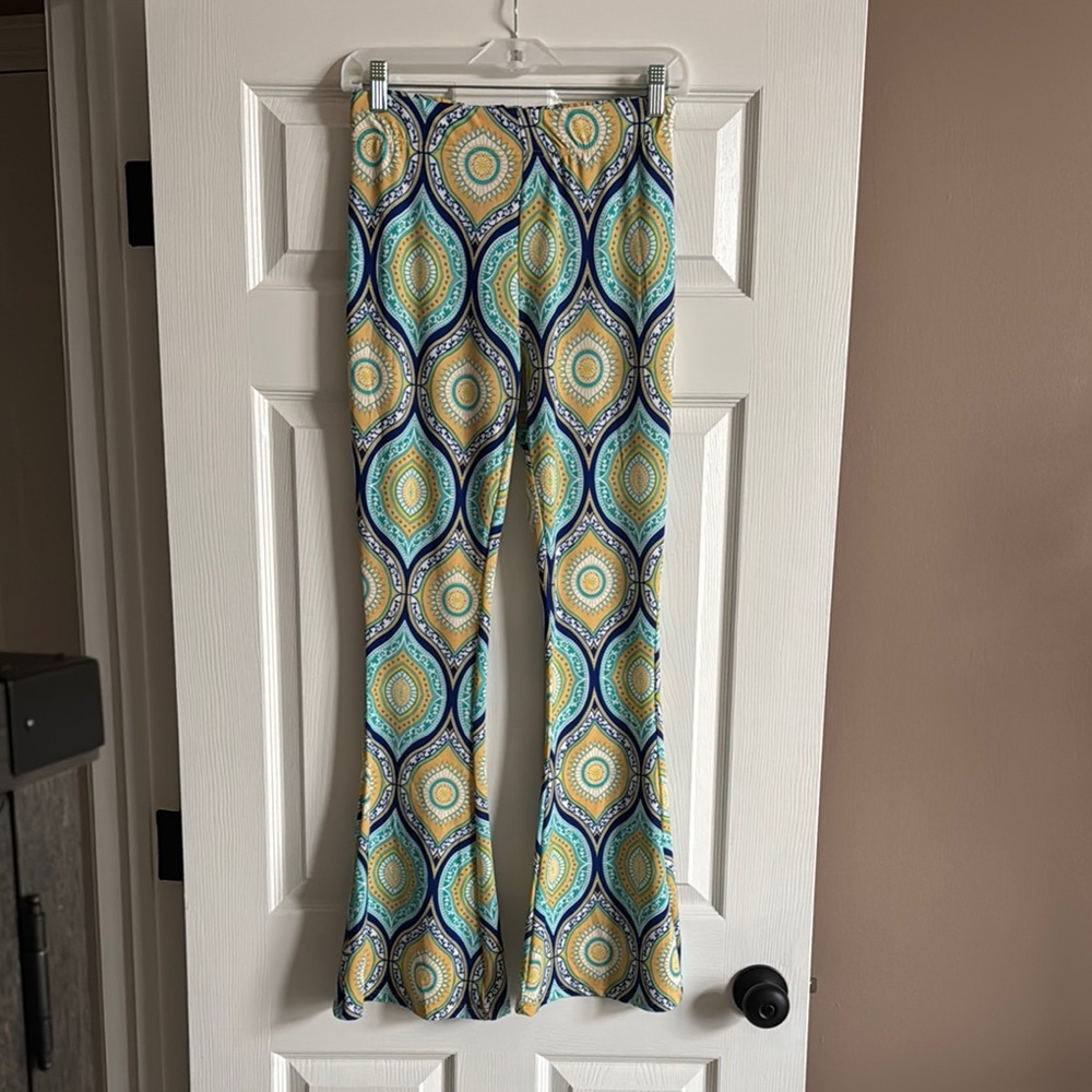 Boho Patterned Flare Pants